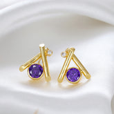 Athwart Stud Earring
