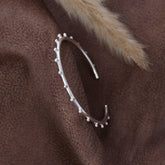 Droplet Adjustable Silver Cuff Bracelet