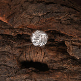 Knot Fluid Adjustable Silver Ring