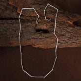 Forge Stick Silver Necklace