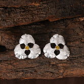 Ginkgo Giant Silver Earring