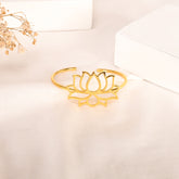 Neeraja Adjustable Gold Cuff Bracelet