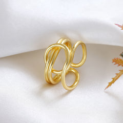 Contort Gold Ring