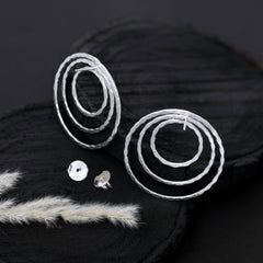 Oreloop Silver Earring