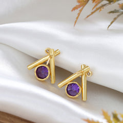 Athwart Stud Earring
