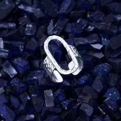 Furrow Contour Adjustable Silver Ring
