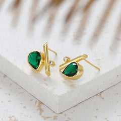 Piriform Stud Earring