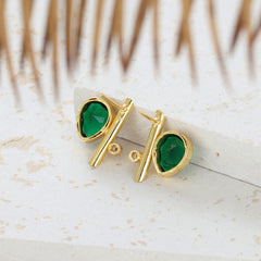 Piriform Stud Earring