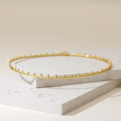 Droplet Sleek Gold Necklace