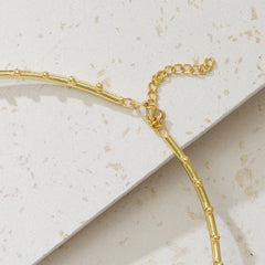Droplet Sleek Gold Necklace