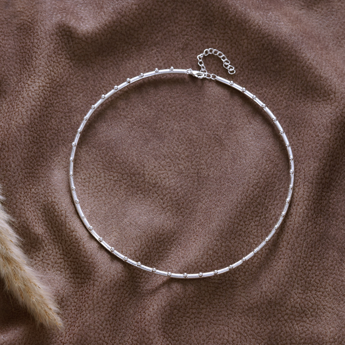 Droplet Sleek Silver Necklace