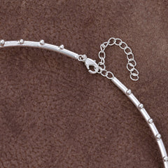 Droplet Sleek Silver Necklace