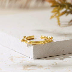 Droplet Gold Ring