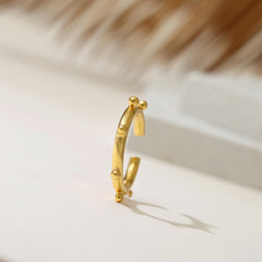 Droplet Gold Ring