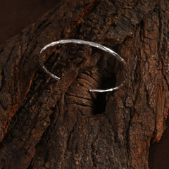 Forge Silver Cuff Bracelet