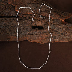 Forge Stick Silver Necklace