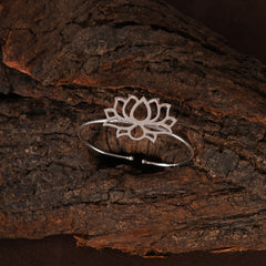 Neeraja Adjustable Silver Cuff Bracelet