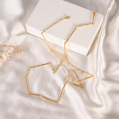 Forge Stick Gold Necklace