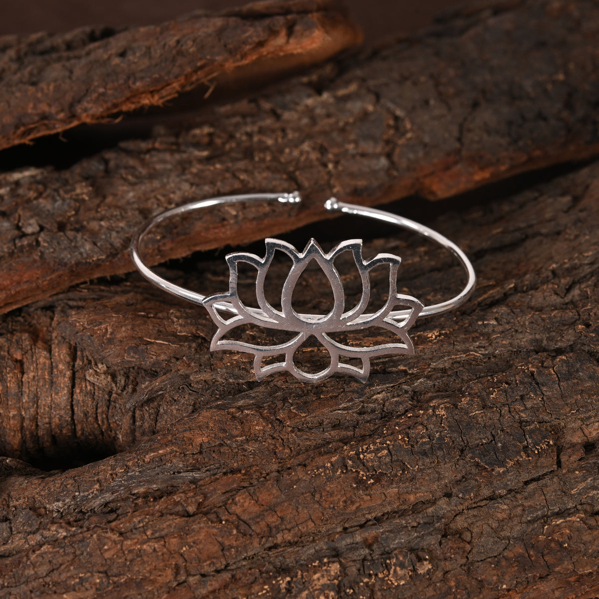 Neeraja Adjustable Silver Cuff Bracelet
