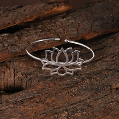 Neeraja Adjustable Silver Cuff Bracelet