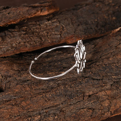 Neeraja Adjustable Silver Cuff Bracelet