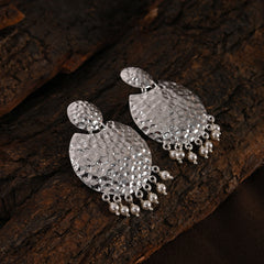 Snow Crust Silver Earring