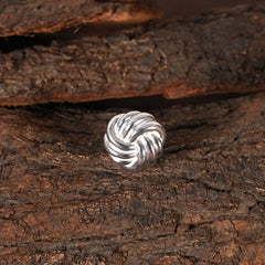 Knot Fluid Adjustable Silver Ring