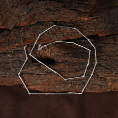 Forge Stick Silver Necklace