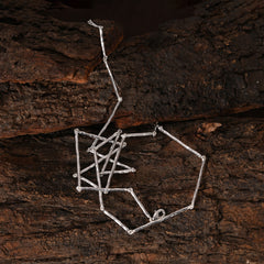 Forge Stick Silver Necklace