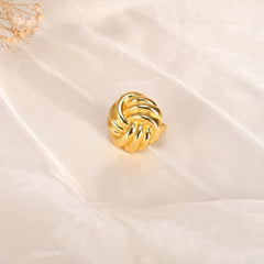 Knot Fluid Adjustable Gold Ring